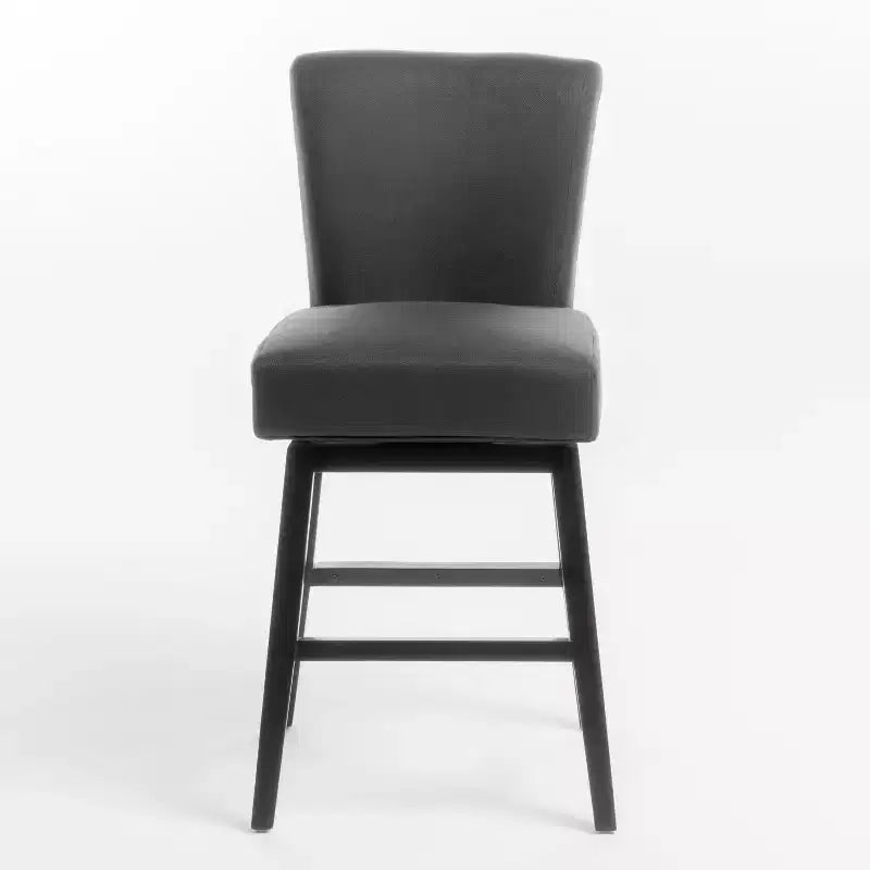 Contemporary Upholstered 27.5 Inch Swivel Counter Stool