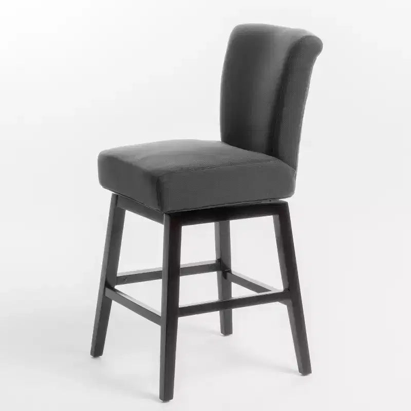 Contemporary Upholstered 27.5 Inch Swivel Counter Stool
