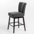 Contemporary Upholstered 27.5 Inch Swivel Counter Stool
