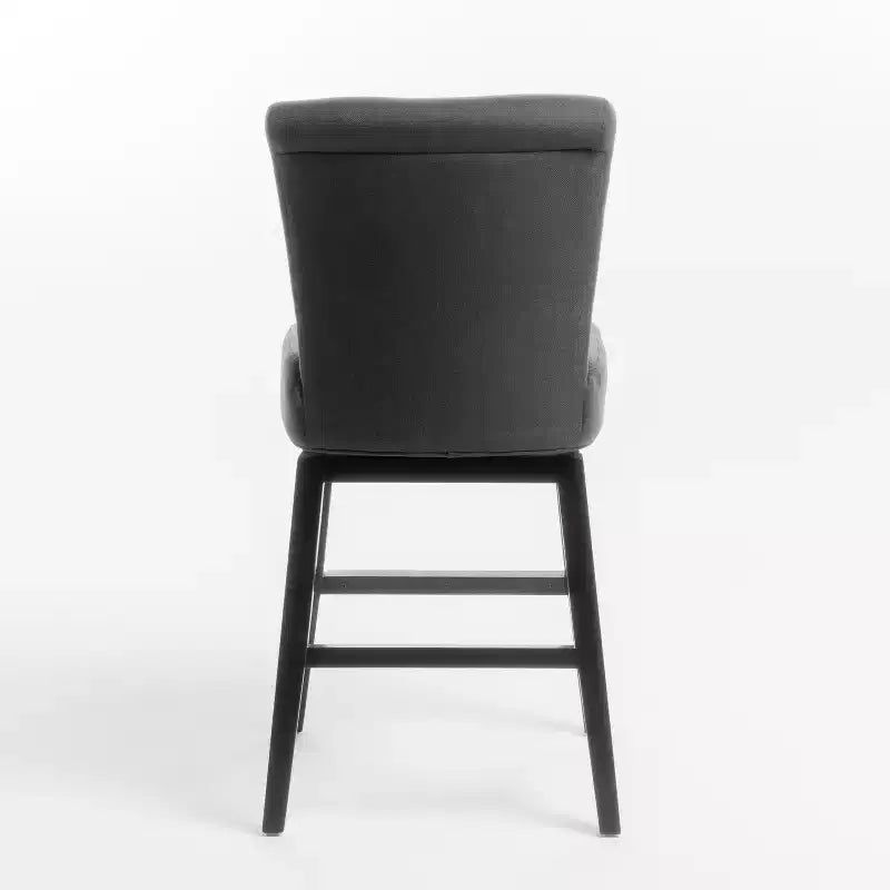 Contemporary Upholstered 27.5 Inch Swivel Counter Stool