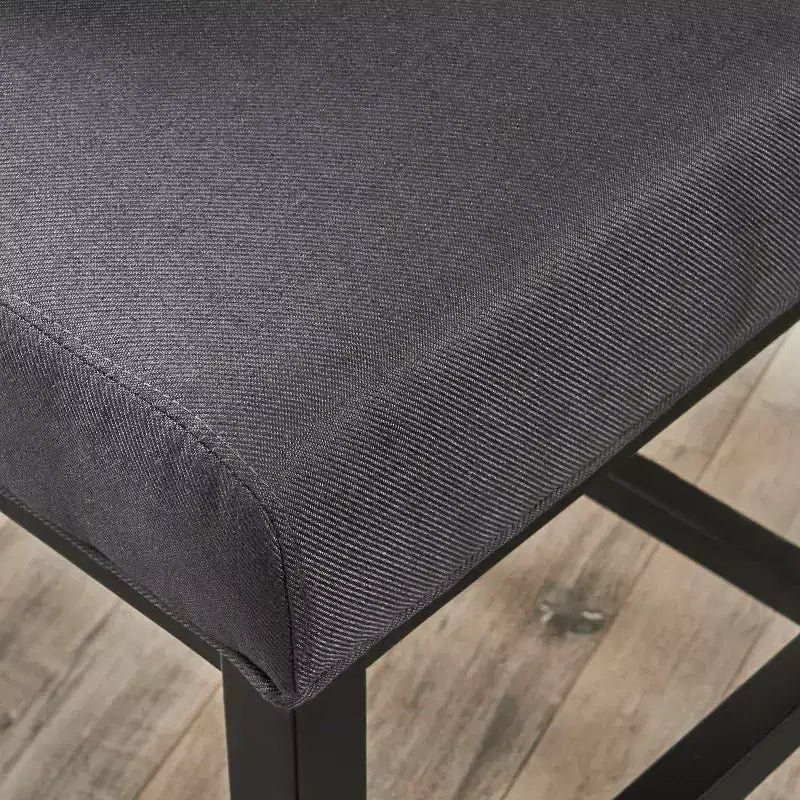 Contemporary Upholstered 27.5 Inch Swivel Counter Stool