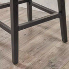 Contemporary Upholstered 27.5 Inch Swivel Counter Stool