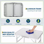 1Pc Aluminum Frame MDF Board Table, Modern Table, Work Desk, Home Office Furniture, Compact Table, Office Table