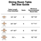 42 x 42 Solid Wood Round Dining Table with Black Finish and Elegant Arched Legs for Modern Dining Rooms & Kitchens