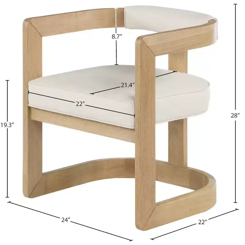 Vegan Leather Dining Chair