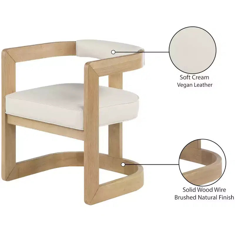 Vegan Leather Dining Chair
