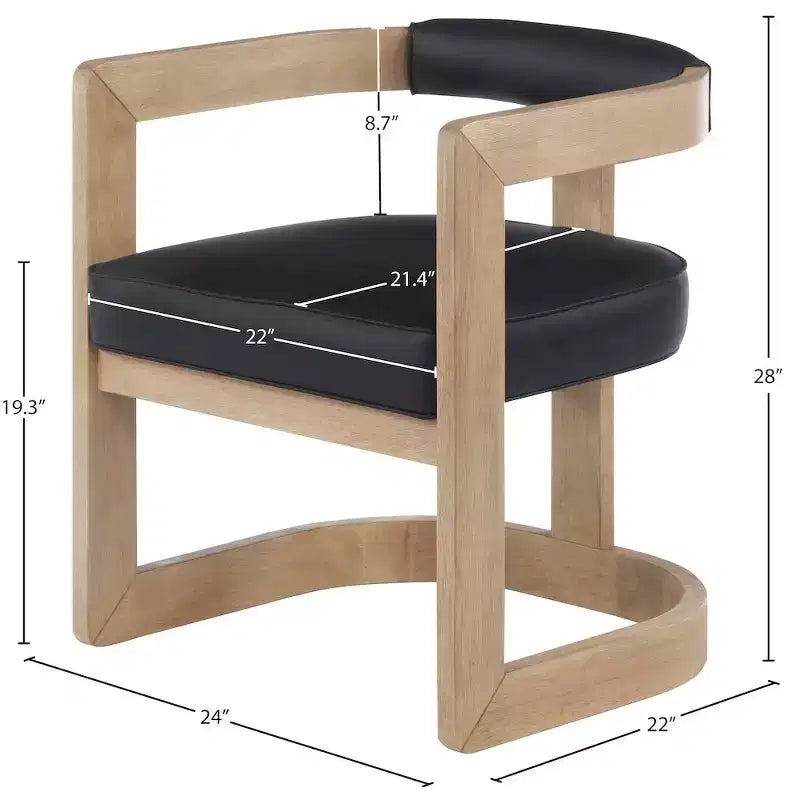 Vegan Leather Dining Chair