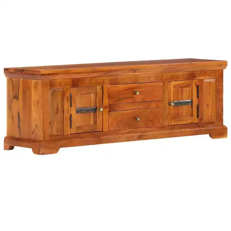 TV Cabinet Honey Solid Acacia wood, Engineered wood Medium