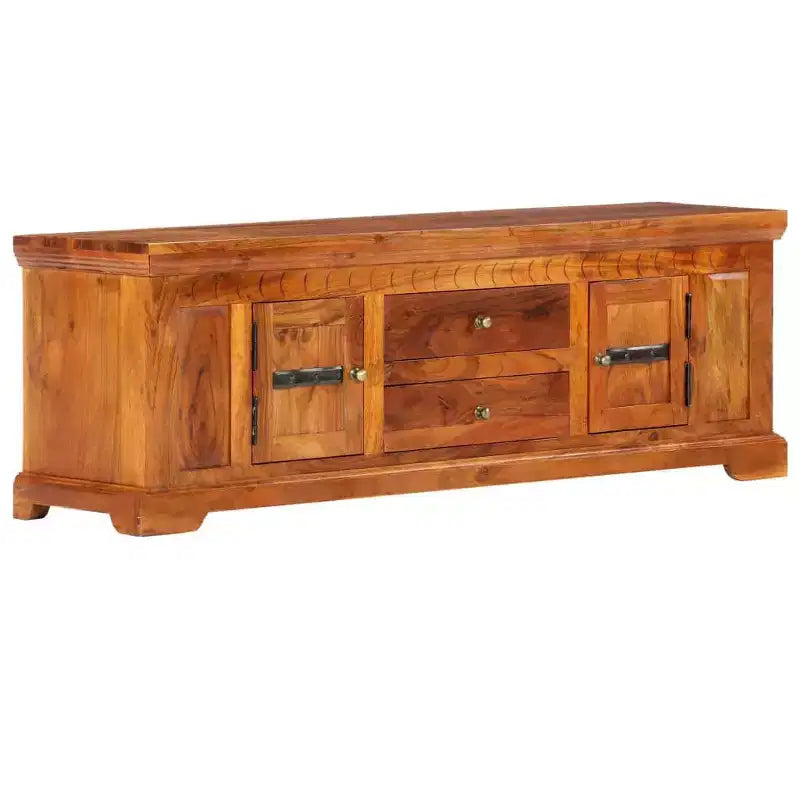 TV Cabinet Honey Solid Acacia wood, Engineered wood Medium