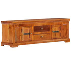 TV Cabinet Honey Solid Acacia wood, Engineered wood Medium