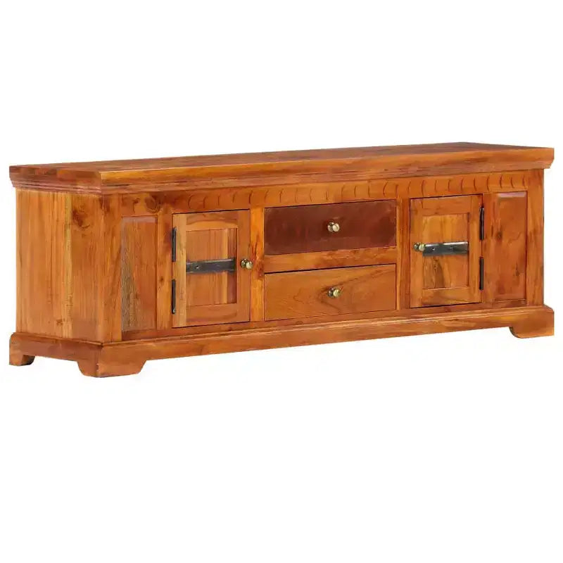 TV Cabinet Honey Solid Acacia wood, Engineered wood Medium