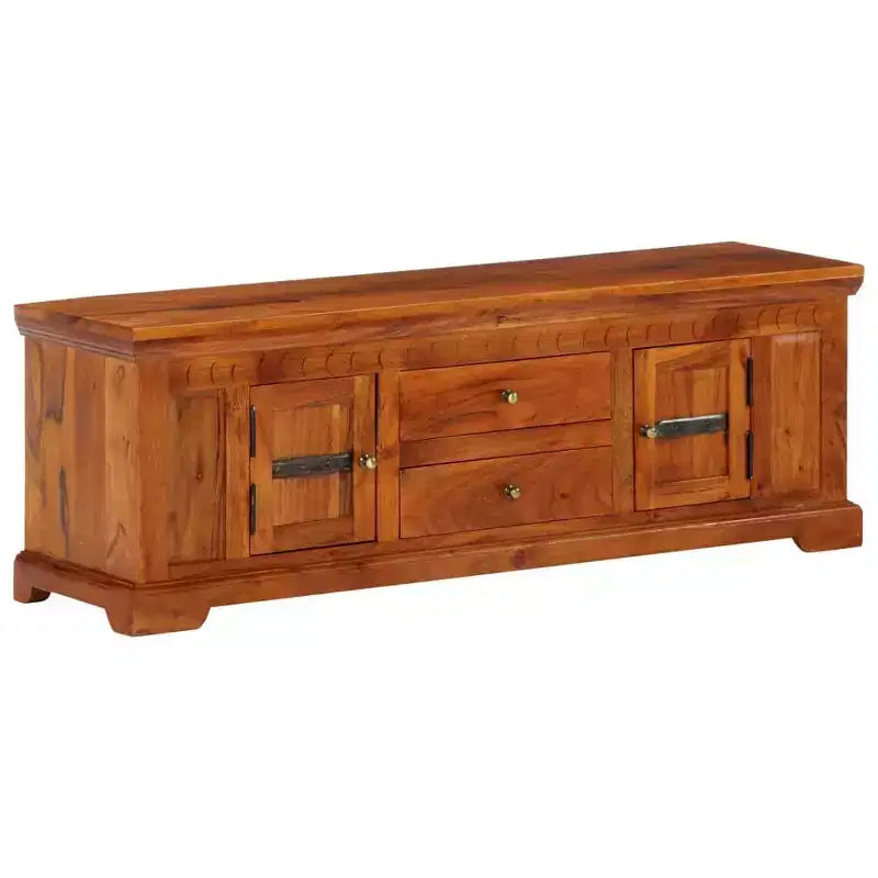 TV Cabinet Honey Solid Acacia wood, Engineered wood Medium