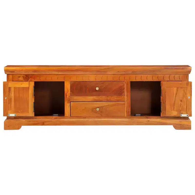 TV Cabinet Honey Solid Acacia wood, Engineered wood Medium
