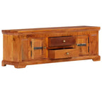 TV Cabinet Honey Solid Acacia wood, Engineered wood Medium
