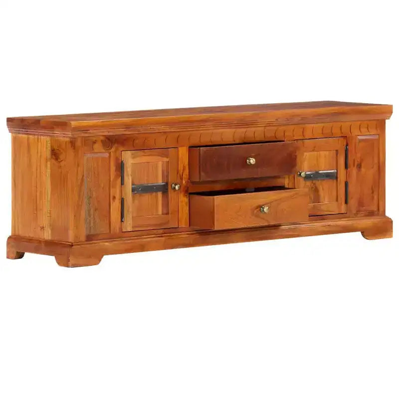 TV Cabinet Honey Solid Acacia wood, Engineered wood Medium