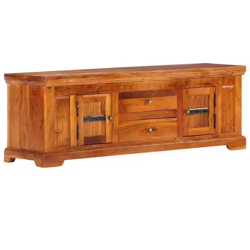 TV Cabinet Honey Solid Acacia wood, Engineered wood Medium