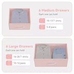 12 Drawers Dresser with Side Pocket,Steel Frame,Wood Top for Bedroom, Kids Room,Closet, Entryway