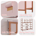 12 Drawers Dresser with Side Pocket,Steel Frame,Wood Top for Bedroom, Kids Room,Closet, Entryway