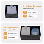 12 Drawers Dresser with Side Pocket,Steel Frame,Wood Top for Bedroom, Kids Room,Closet, Entryway