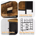12 Drawers Dresser with Side Pocket,Steel Frame,Wood Top for Bedroom, Kids Room,Closet, Entryway