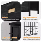 12 Drawers Dresser with Side Pocket,Steel Frame,Wood Top for Bedroom, Kids Room,Closet, Entryway