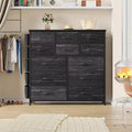 12 Drawers Dresser with Side Pocket,Steel Frame,Wood Top for Bedroom, Kids Room,Closet, Entryway