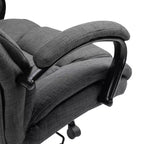Extra Wide Comfy Chair with Adjustable Height, Ergonomic Office Chair with Padding Armrest, Criss Cross Chair for Home, Office