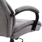 Extra Wide Comfy Chair with Adjustable Height, Ergonomic Office Chair with Padding Armrest, Criss Cross Chair for Home, Office