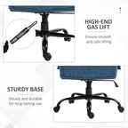 Extra Wide Comfy Chair with Adjustable Height, Ergonomic Office Chair with Padding Armrest, Criss Cross Chair for Home, Office