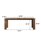 70.86 Inch Wooden Dining Table for 6 - 8 People