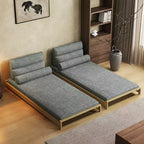 82.67 Inch Modern Convertible Sofa Bed with Solid Wood Frame and Removable Covers