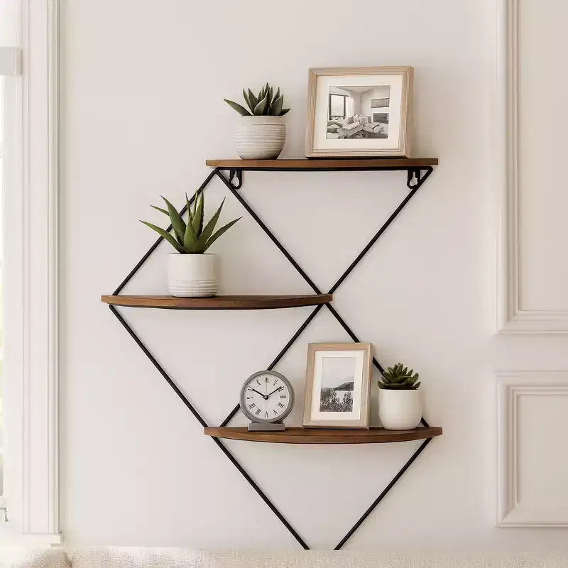 Modern Resin Planter Pots with Wood Legs - Decorative Indoor & Outdoor Plant Containers for Home & Garden Decor - 12 & 10, Gray
