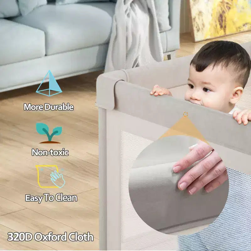 Baby Playpen with Mat 59 x71 In Playpen for Babies and Toddlers, Indoor & Outdoor Activity Center, Safety Baby Fence