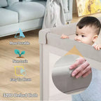 Baby Playpen with Mat 59 x71 In Playpen for Babies and Toddlers, Indoor & Outdoor Activity Center, Safety Baby Fence