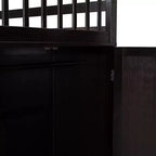 Twin-Twin over Full L-Shaped Bunk Bed with Wardrobe Space, Solid Wood Staircase Bunk Bed with Portable Desk