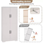 Kitchen Pantry Cabinet, Freestanding White Pantry Storage Cabinet, 60 Cupboard, Tall Bathroom Storage Cabinet
