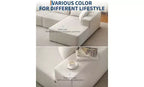 108 Modular Cloud Sectional Couch with Chaise | Fluffy Compressed L Shaped Sofa for Living Room | Sofa Bed Design, Beige