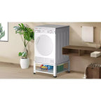 Laundry Pedestal with Storage Shelf for Washer, Heavy Duty Steel Universal Washing Machine Raiser,Washing Machine Base Stand 800lbs Capacity
