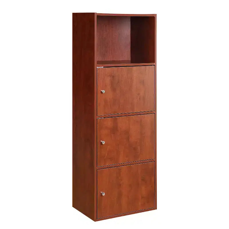 36 in H and 24 in.W Birch Wood Utility Storage Cabinets with 1 -Door and 2 Shelves