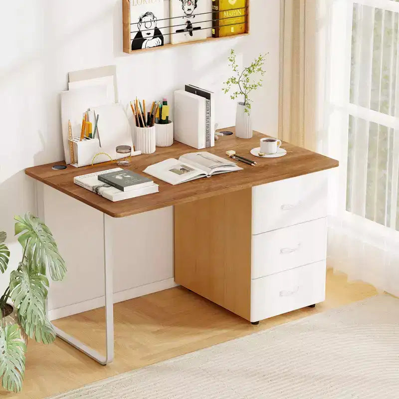Universal Tabletop for Standard & Standing Desk Frame Walnut