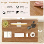 Universal Tabletop for Standard & Standing Desk Frame Walnut