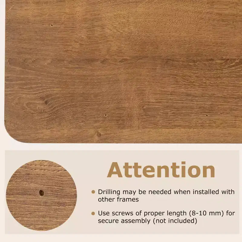 Universal Tabletop for Standard & Standing Desk Frame Walnut