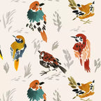 Hendrix Dining Chair with Bird Print