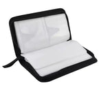 Zipper Closure Portable Disc CD DVD Storage Organizer Nylon Media Storage Racks 11.2x6x2 Black Green 1 Pc