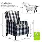 Modern Manual Polyester Recliner for Livingroom