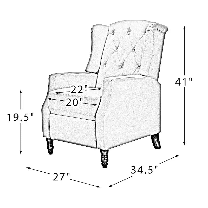 Modern Manual Polyester Recliner for Livingroom