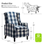 Modern Manual Polyester Recliner for Livingroom