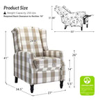 Modern Manual Polyester Recliner for Livingroom