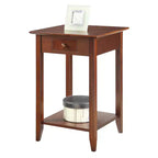 American Heritage End Table with Drawer Shelf