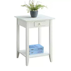 American Heritage End Table with Drawer Shelf